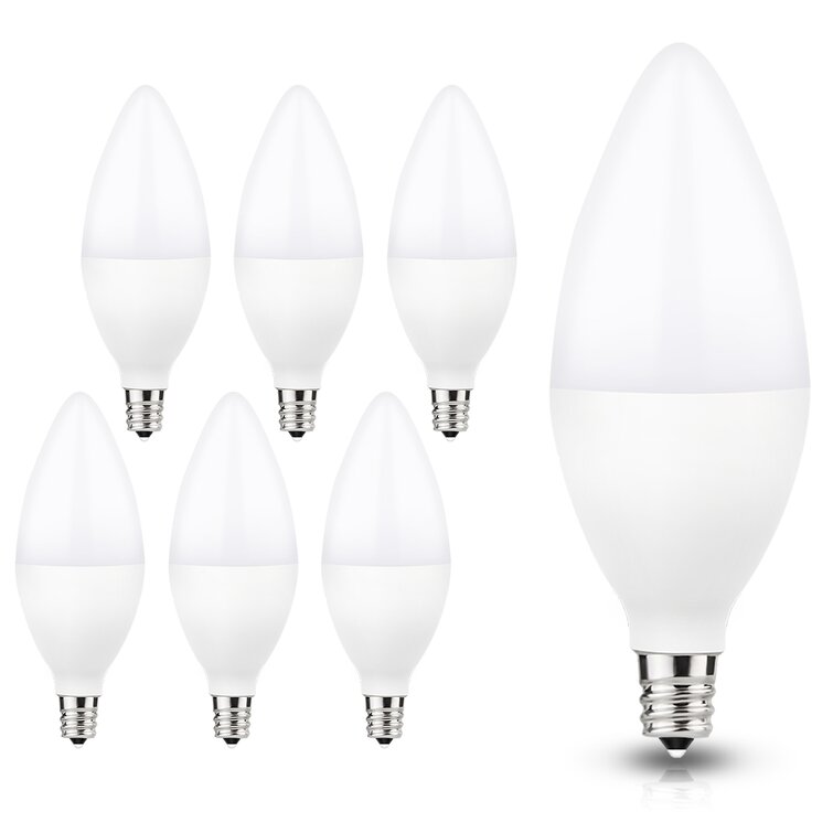 LOHASLED 60 Watt LED Non Dimmable Light Bulb E12 Candelabra